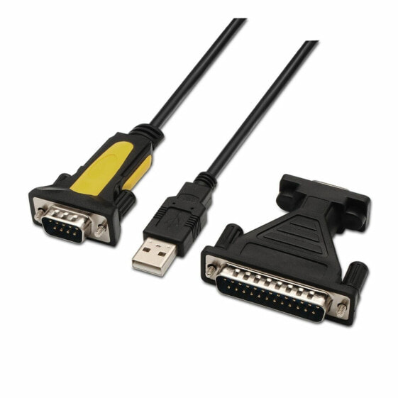Дата-кабель с USB Aisens A104-0039 Чёрный 1,8 m