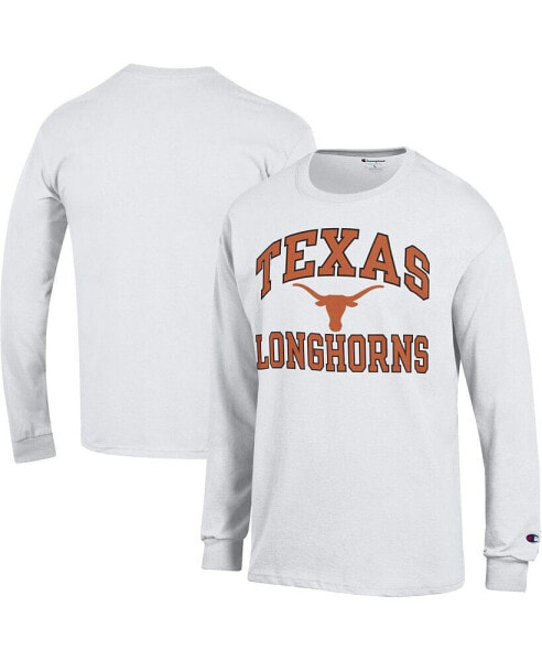 Men's White Texas Longhorns High Motor Long Sleeve T-shirt