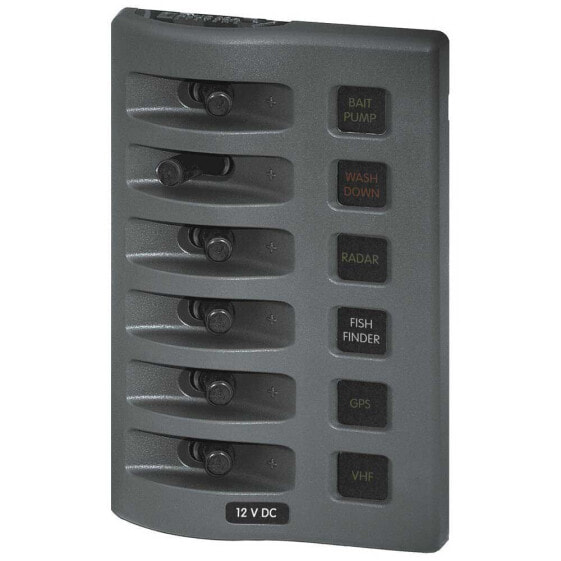 BLUE SEA SYSTEMS Weatherdeck Panel 6 Position Switch
