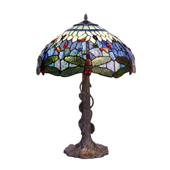Декоративная настольная лампа Viro Bell Синий цинк 60 W 40 x 58 x 40 cm