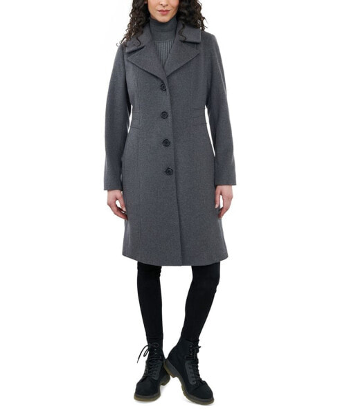 Women's Single-Breasted Wool Blend Walker Coat, Created for Macy's