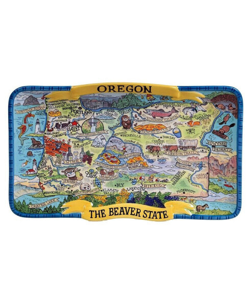 Oregon Souvenir Rectangular Platter