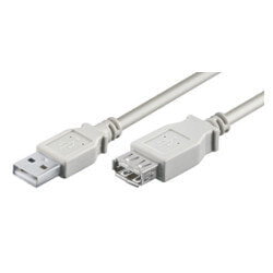 M-CAB 7200297 - 1.8 m - USB A - USB A - USB 2.0 - 480 Mbit/s - Grey