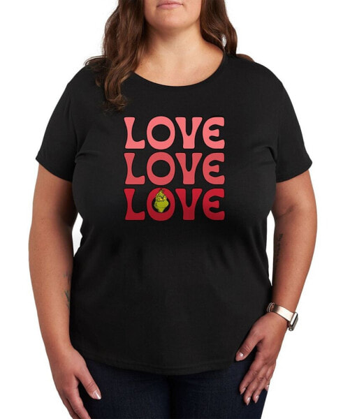 Trendy Plus Size Grinch Valentine's Day Graphic T-shirt