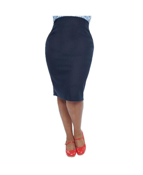 Plus Size 1950s Commuter Wiggle Skirt