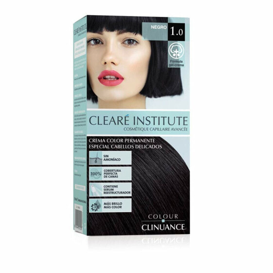 Краска для волос Permament Colour CLEARÉ INSTITUTE Nº 1.0-черный