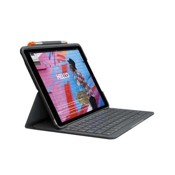 Logitech Slim Folio for iPad (7th - 8th - & 9th generation) - QWERTY - UK English - 1.7 cm - 1.5 mm - Apple - iPad (7th Gen)