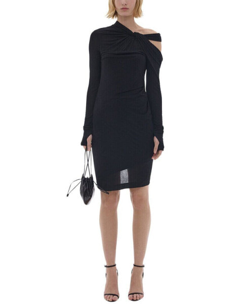 Helmut Lang Twist Mini Dress Women's Black Xs