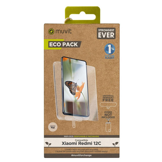 MUVIT FOR CHANGE Screen Protector + Xiaomi Redmi 12C phone case