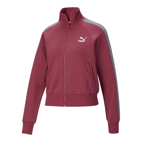 Puma Iconic T7 Full Zip Jacket Womens Red Coats Jackets Outerwear 531852-25