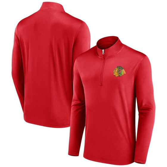 Fanatics Men's Chicago Blackhawks Underdog Mindset Quarter-Zip Jacket