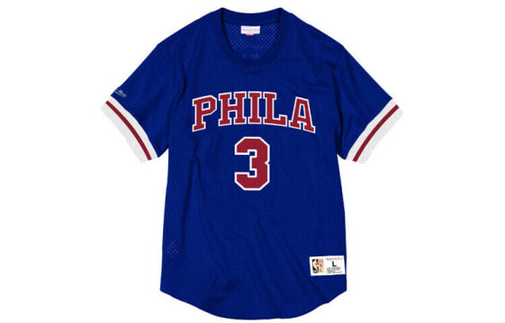 Mitchell & Ness 短袖T恤运动休闲 76人队 艾弗森 男女同款 深蓝色 / Футболка Mitchell Ness T 76 NNMPSC19040-P76ROYA96AIV