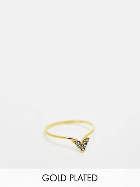 Kingsley Ryan gold plated gemset ring 