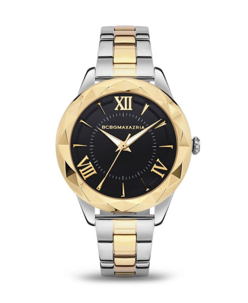 Часы и аксессуары BCBGMAXAZRIA женские наручные часы с ремешком из нержавеющей стали двухцветные 36 мм