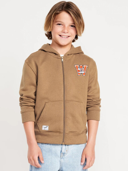 Graphic Zip-Front Hoodie for Boys