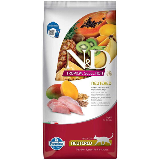 FARMINA N&D Tropical Selection 10kg neutered cat food with chicken