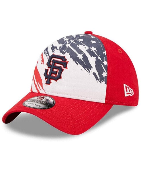 Men's Red San Francisco Giants 2022 4Th Of July 9TWENTY Adjustable Hat