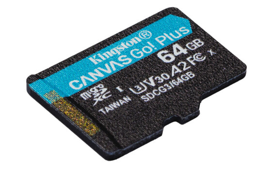 Kingston Canvas Go! Plus - 64 GB - MicroSD - Class 10 - UHS-I - 170 MB/s - 70 MB/s