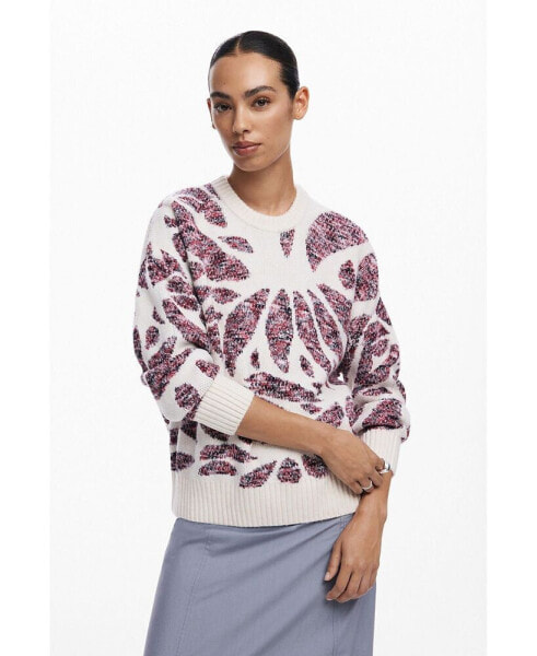 Women's Leaf print sweater