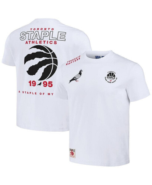 Men's NBA x White Distressed Toronto Raptors Home Team T-shirt