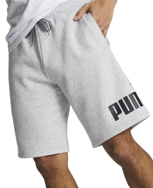 Men's Regular-Fit Big Logo-Print Fleece 10" Shorts