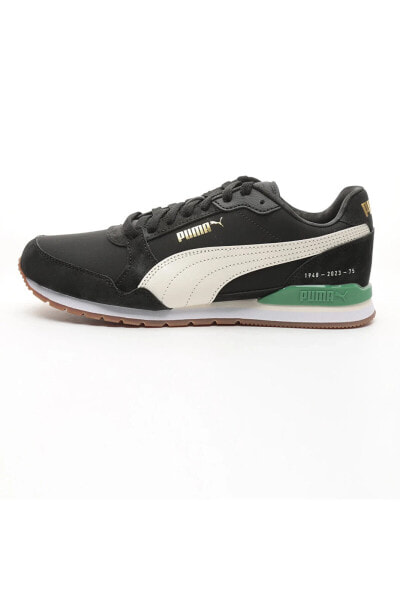 393889-02 Puma St Runner 75 Years Black-Warm White Erkek Spor Ayakkabı Siyah