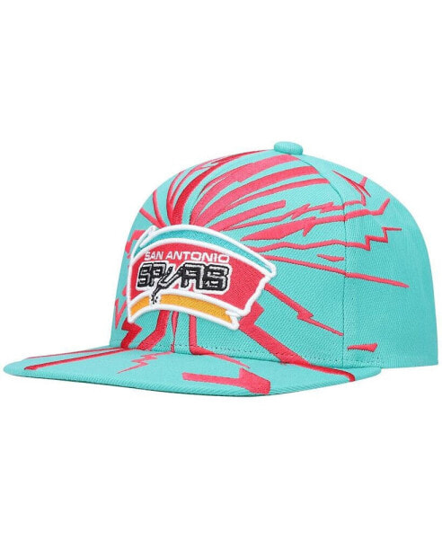 Men's Teal San Antonio Spurs Hardwood Classics Earthquake Snapback Hat