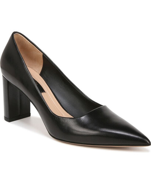 Giovanna Pointed Toe Block Heel Pumps