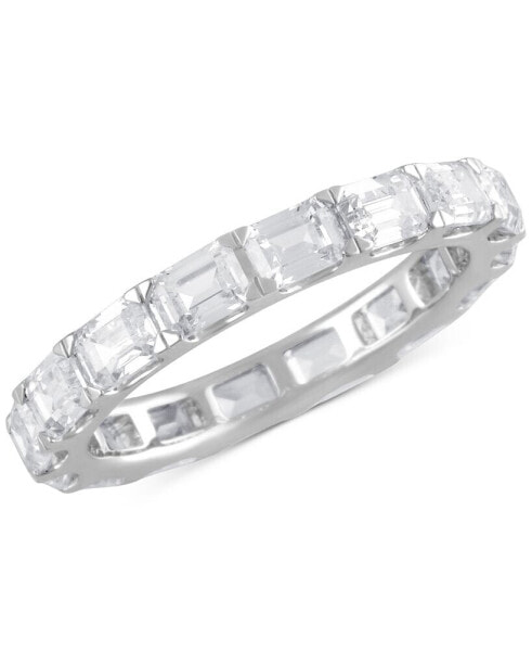 Кольцо Badgley Mischka Diamond Emerald-Cut Eternity Band.