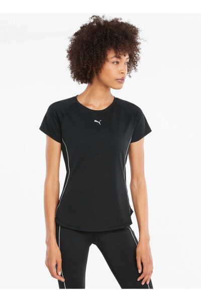 Футболка PUMA Черная женская с велосипедным воротником 52082901 RUN COOLadapt SS TEE W