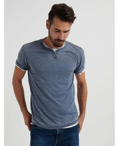 Men's Venice Burnout Notch Short Sleeves T-shirt