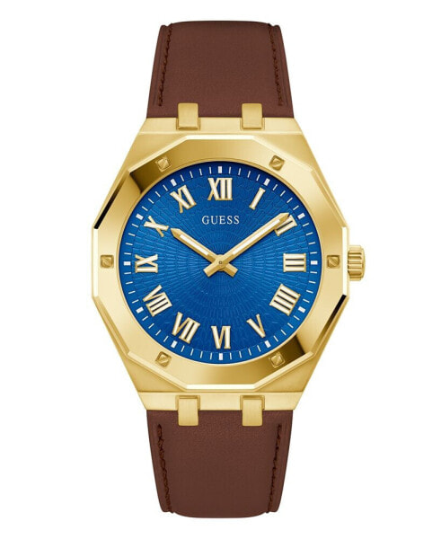 Часы Guess Analog Brown Leather Watch