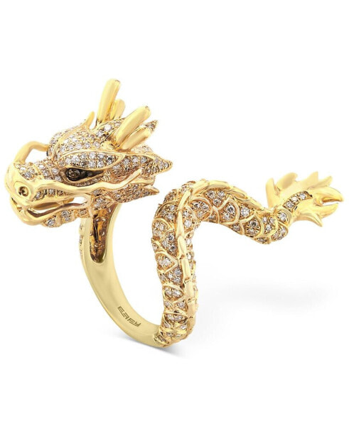 EFFY® Diamond Dragon Ring (1 ct. t.w.) in 14k Gold