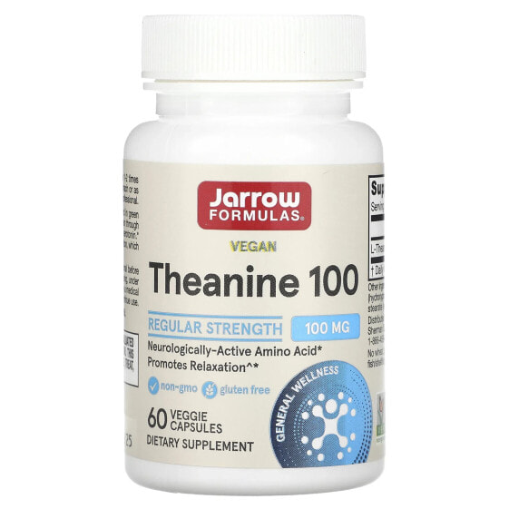 Аминокислоты Jarrow Formulas Theanine 100, 100 мг, 60 капсул