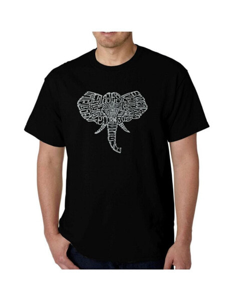 Mens Word Art T-Shirt - Elephant Tusks