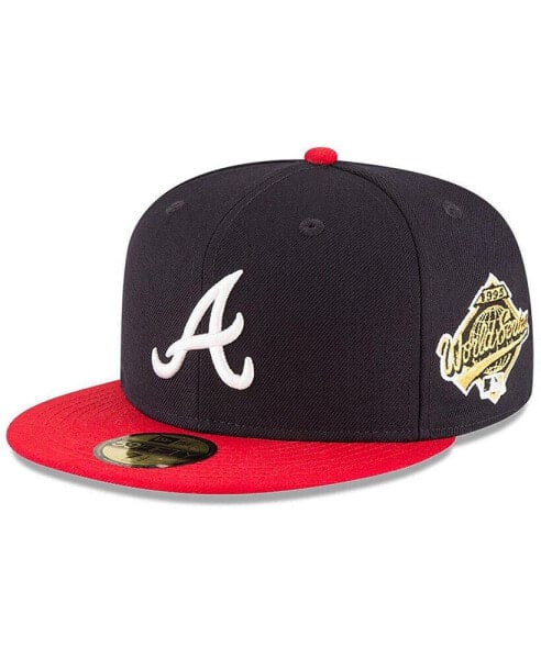 Men's Navy Atlanta Braves 1995 World Series Wool 59FIFTY Fitted Hat