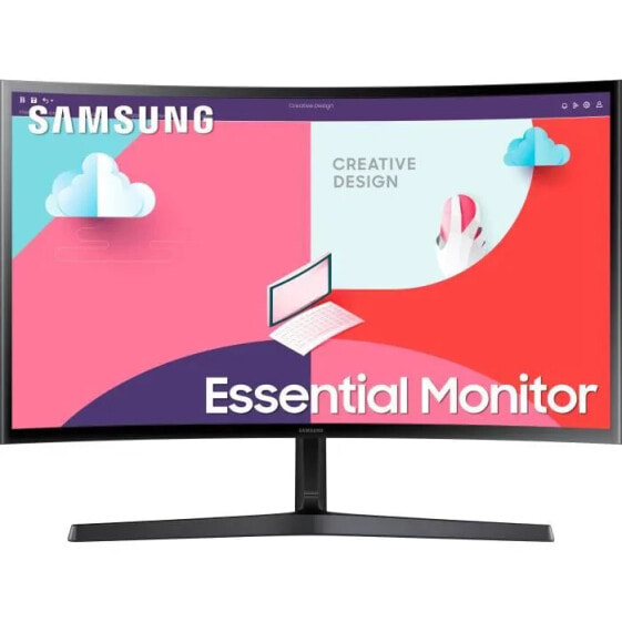 Gebogener PC -Bildschirm - Samsung S27C366eau - 27 FHD - Va Dalle - 4 ms - 75 Hz - HDMI / VGA - AMD Freesync
