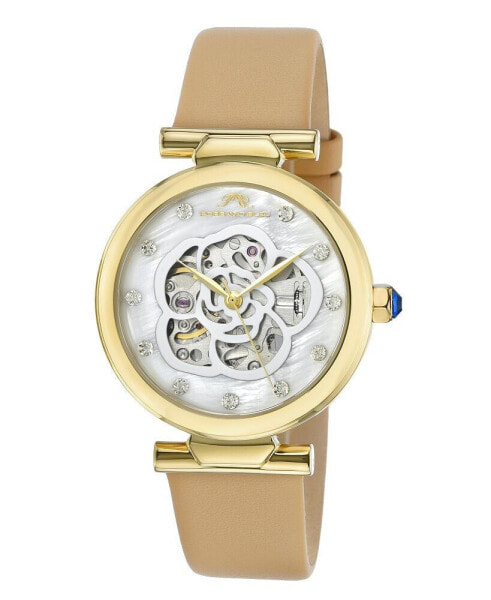 Наручные часы Heritor Automatic men Xander Leather Watch - Gold/Brown, 45mm