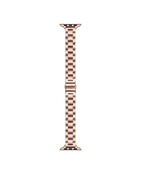Sloan Skinny Rose Gold Plated Stainless Steel Alloy Link Band for Apple Watch, 42mm-44mm