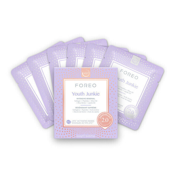 Intensive renewing mask for dry skin with fine wrinkles UFO™ Youth Junkie (Intensive Mask) 6 x 6 g
