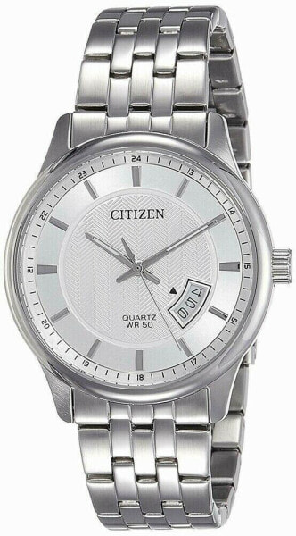 Citizen Men's Quartz Silver Dial Stainless Steel Watch - BI1050-81A NEW