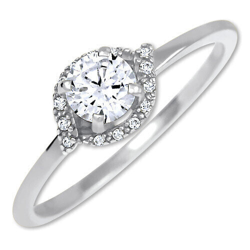 Charming engagement ring made of white gold 229 001 00804 07