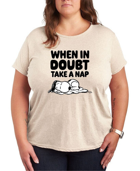 Trendy Peanuts Dog Mom Plus Size Graphic T-shirt