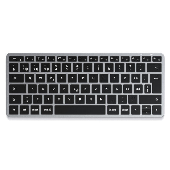 Satechi Slim X1 Bluetooth Tastatur"Schwarz/Grau Schweiz Kabelgebunden