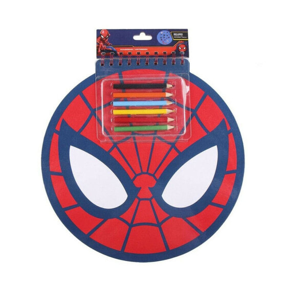 Канцелярский Набор Spider-Man ноутбук Красный (30 x 30 x 1 cm)