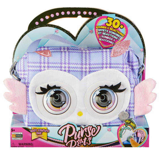 Spin Master Print Perfect Hoot Couture Owl - Interactive Pet Toy and Handbag with over 30 Sounds and Reactions - Kids Toys for Girls Ages 5 and up - Boy/Girl - 5 yr(s) - Sounding