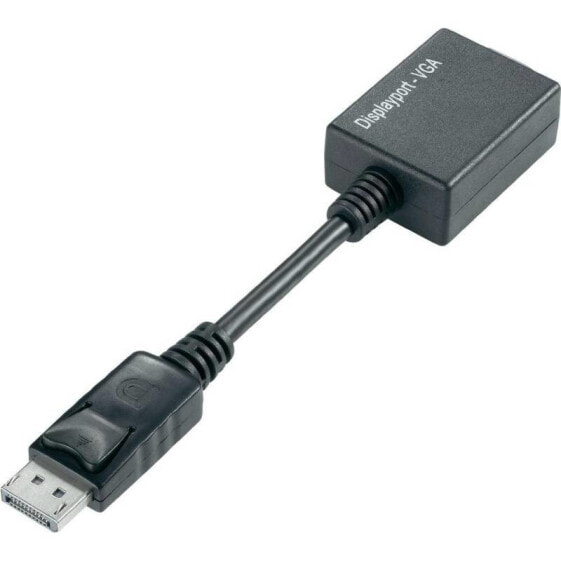 Techly IADAP-DSP-250 - 0.07 m - DisplayPort - 2 x VGA (D-Sub) - Male - Female - Straight