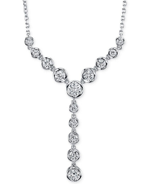 Sirena diamond Lariat Necklace (1 ct. t.w) in 14k Gold or White Gold