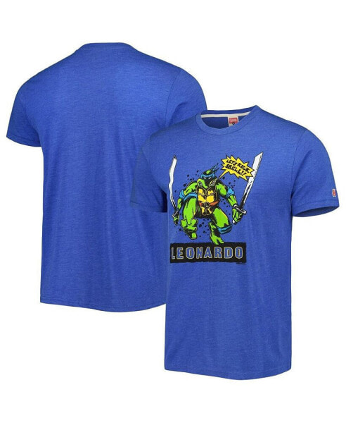 Men's and Women's Royal Teenage Mutant Ninja Turtles Leonardo Tri-Blend T-shirt