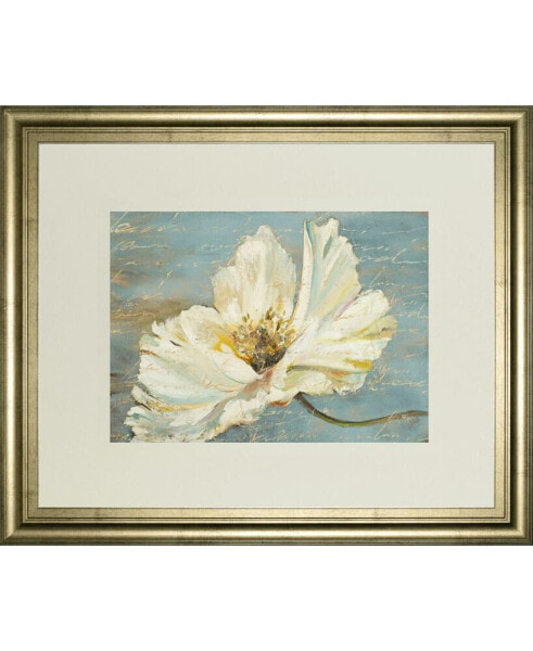 White Peony by Patricia Pinto Framed Print Wall Art - 34" x 40"